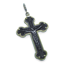 Load image into Gallery viewer, 18 Ct Gold &amp; Silver Italian Cross