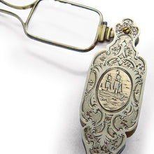 Load image into Gallery viewer, Silver English Victorian Etched Pendant Readers